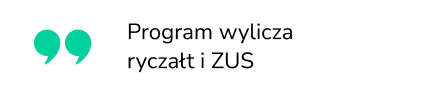 Program wylicza ryczałt i ZUS