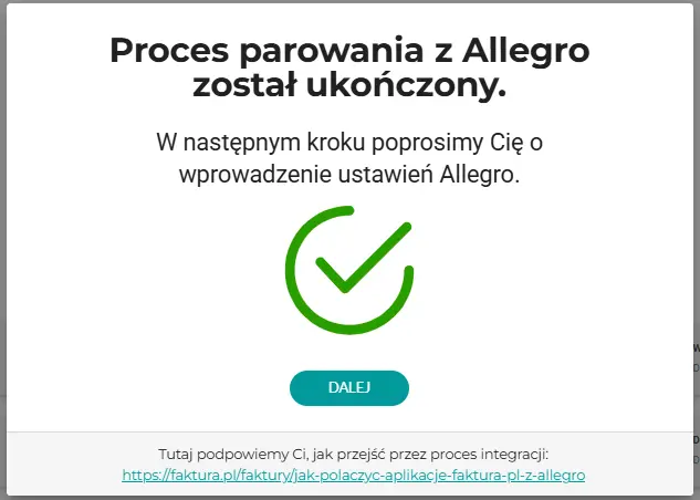 proces parowania finał
